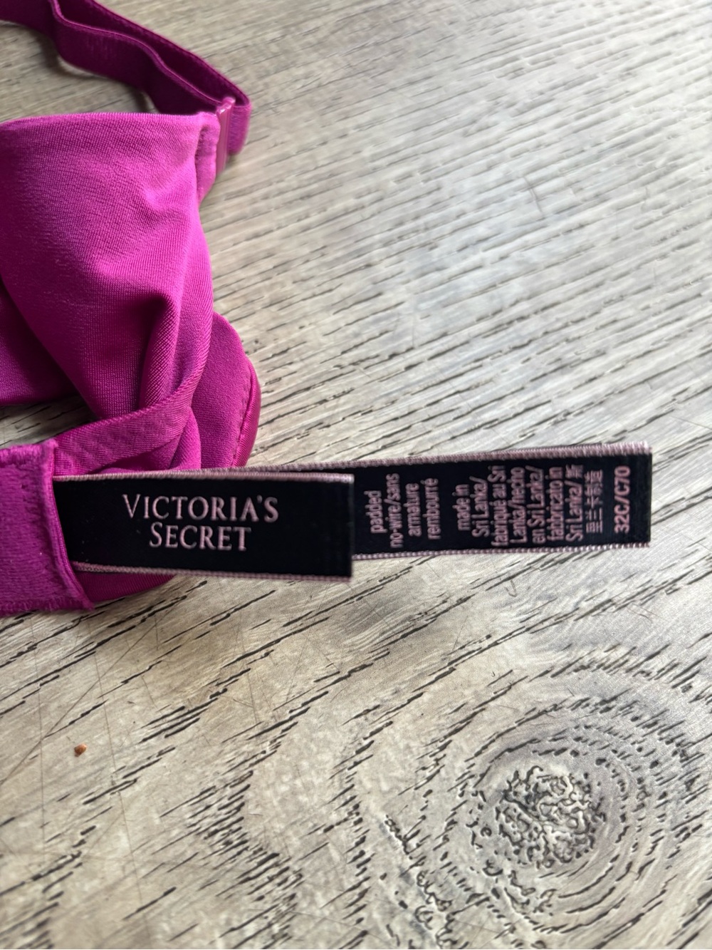 Victoria's Secret Smooth Push-Up Bra - Magenta - Picture 4 of 7